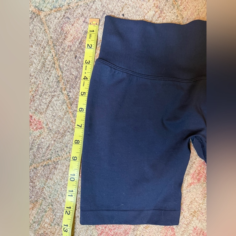 DFYNE Small Navy Athletic Shorts with Supportive Waistband - Picture 6 of 7